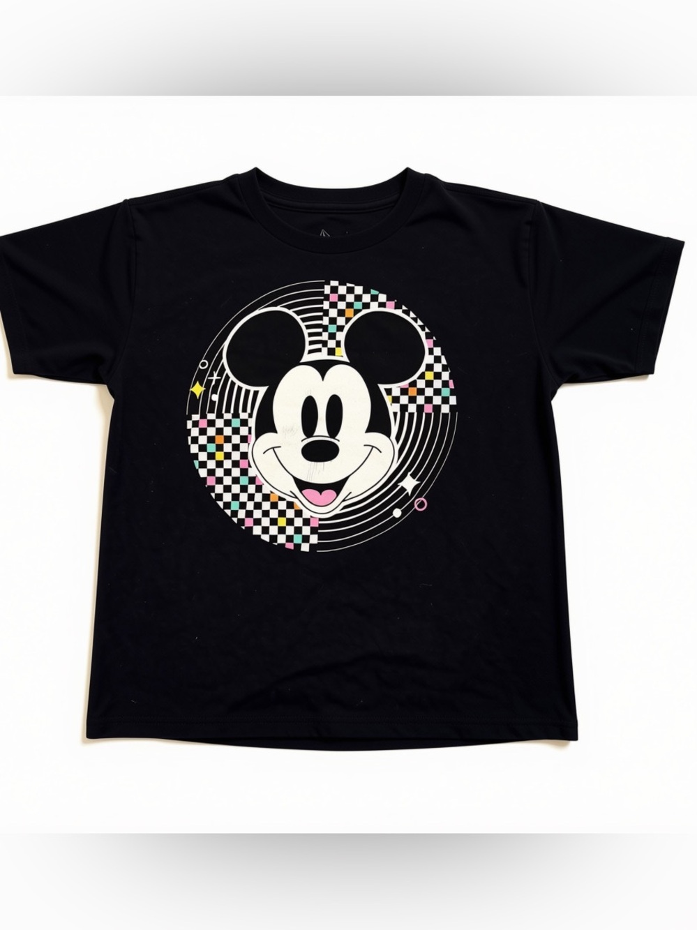 Disney World Mickey Mouse Youth Small Black Graphic T-Shirt Official Parks Tee
